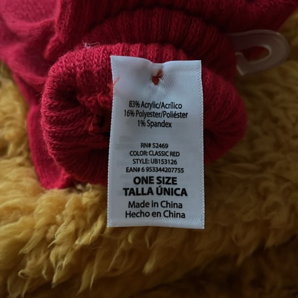 Red Pop Top Gloves - new with tags - One size (Adult) - Picture 4 of 5